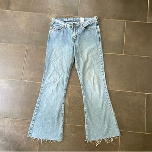 Luck Brand Dungaree Blue Denim Jeans Made in USA Size 8/29”